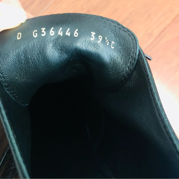 Chanel 20K crumpled Lambskin Cap toe Lace up Chain Around shoes black Eu 39.5 - Picture 8 of 16